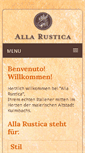 Mobile Screenshot of alla-rustica.de